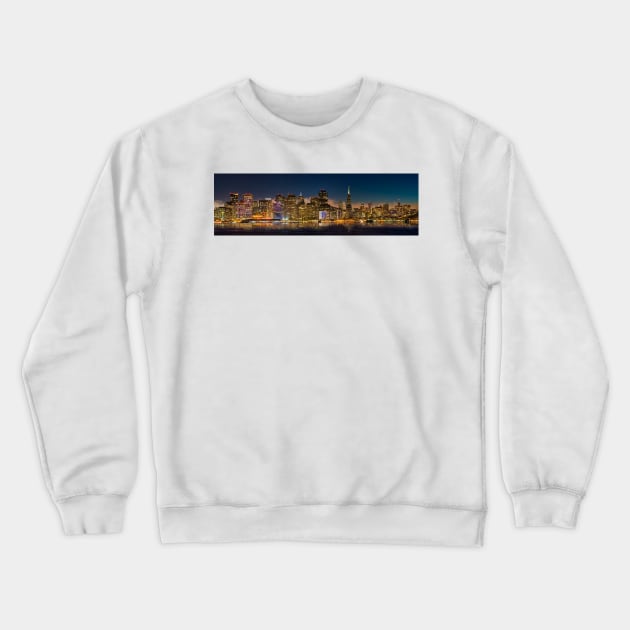 San Francisco Skyline Crewneck Sweatshirt by jforno